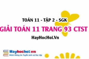 Giải Toán 11 trang 93 tập 2 Chân trời sáng tạo